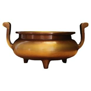 香炉大号黄铜特大号仿古线香香插檀香盘家用供奉供佛寺庙香具摆件