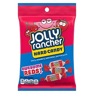 加拿大进口Jolly Rancher Hard Candy娇妮咀嚼软糖混合水果糖零食