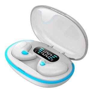 X55隐形睡眠耳机骨传导迷你超小降噪数显超长续航马卡龙蓝牙耳机