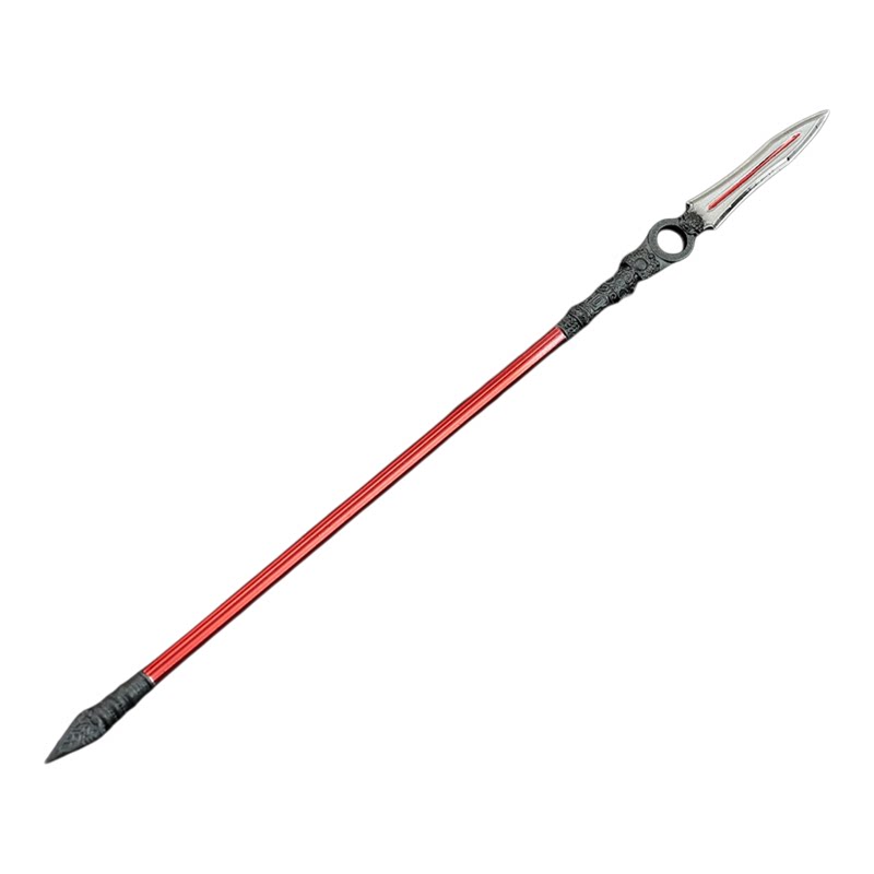 22CM 中国古代冷兵器全金属武器模型玩具刀剑突刺长枪摆件工艺品