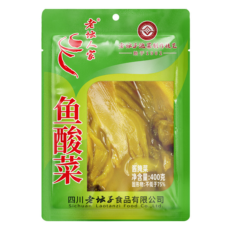 老坛人家鱼酸菜400g袋装