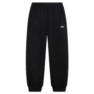 长毛绒|李宁儿童加绒裤子2025新款冬季男童装运动裤棉裤卫裤冬装