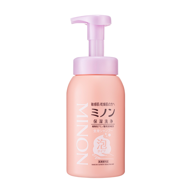 MINON蜜浓植物氨基酸泡泡沐浴露一按气泡 洗护合一温和清洁不紧绷