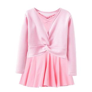 舞蹈服儿童女秋冬季长袖练功服女童芭蕾舞裙加绒跳舞裙中国舞套装