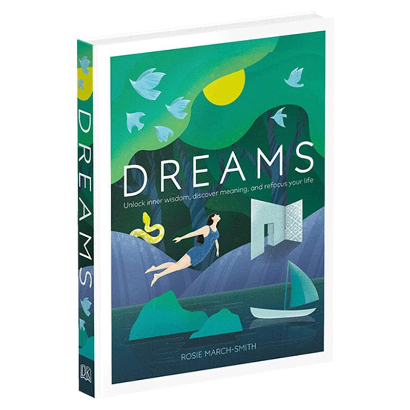 梦境解释图解指南 Dreams 精装 学习梦境技巧 探索成百上千的梦的含义 如何解码和解释你的梦英文原版 DK科普百科读物
