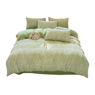 加厚牛奶绒四件套2025新款冬季保暖珊瑚绒被套床单三件套冬天床品