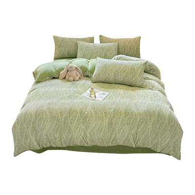 加厚牛奶绒四件套2025新款冬季保暖珊瑚绒被套床单三件套冬天床品