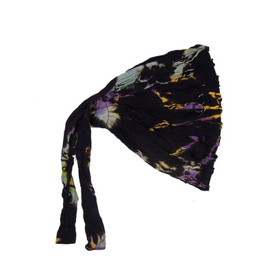 嬉皮扎染发箍摇滚可调节纯棉脏辫