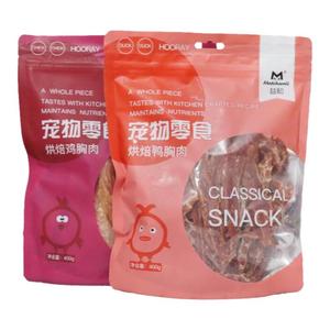益和宠物狗狗零食烘焙鸡胸肉鸭胸肉干鸭肉薯条400G训犬磨牙零食，可领2元优惠券