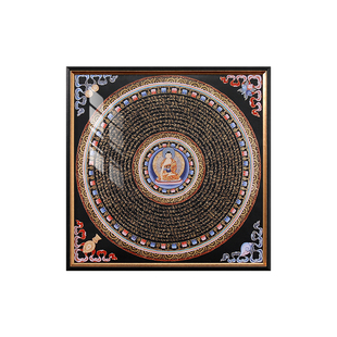 唐卡相框定制画框空框装裱佛像手工框架做尼泊尔民族外框尺寸定制