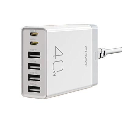 品胜40W多口充电器USB速冲快充头