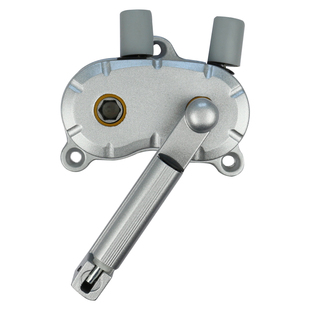 晾衣架配件手摇器双杆式凉衣架3孔升降器钢丝绳滑轮转角全套通用