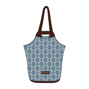 尼睿新款牛仔老花手拎帆布包秋冬复古手提包休闲百搭便携遛弯包AI