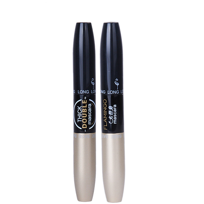 火烈鸟绒艳双头睫毛膏 纤长浓密卷翘滋养增长睫毛 防水不晕染包邮