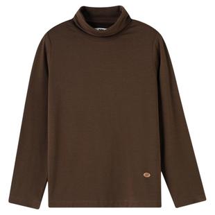 【5A级抗菌】安奈儿童装男童女童高翻领长袖T恤秋新款打底衫