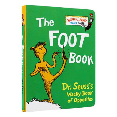 英文原版绘本 The Foot Book 千奇百怪的脚纸板书 英语启蒙廖彩杏Dr. Seuss's Wacky Book of Opposites苏斯博士  大音