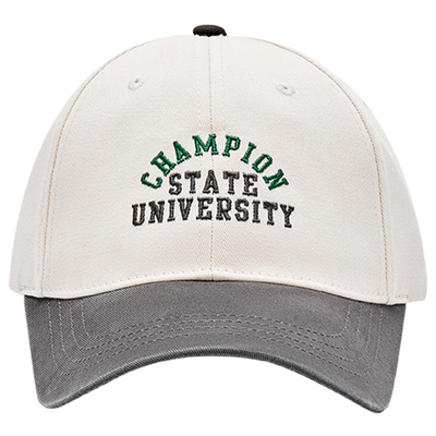 Champion冠军棒球帽校队鸭舌帽撞色美式弯檐遮阳帽男女情侣款