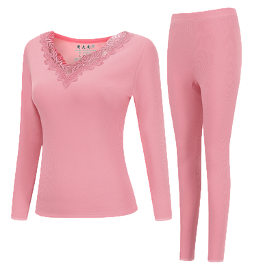 周大尚保暖针织面料圆领女美体