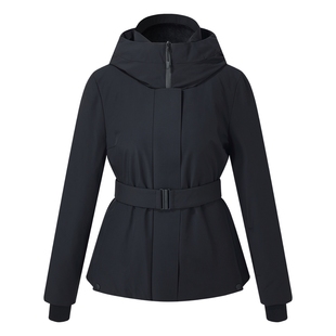 歌莉娅95鹅绒冲锋衣羽绒服女冬季2025新款修身收腰短款外套极寒服