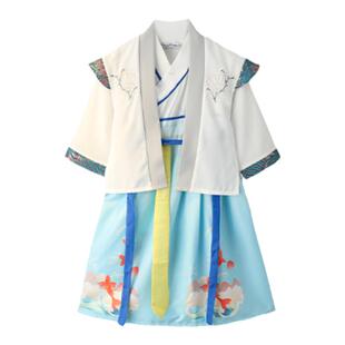 汉服男童春秋款中国风2026新款儿童宝宝古风帅气高端演出服薄款潮