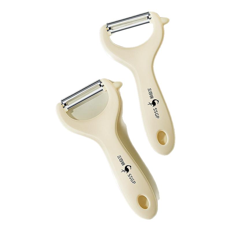 SSGP 削皮刀厨房多功能瓜果刨剥刮皮刀 家用塑料手柄水果薄去皮器