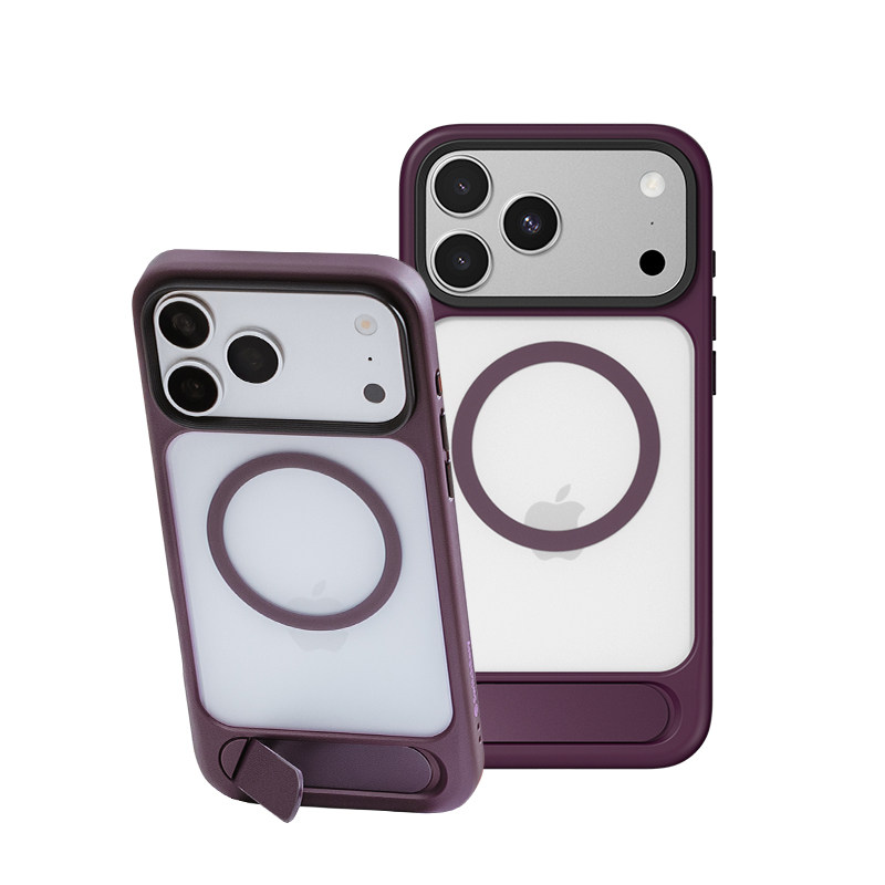 switcheasy适用2026款苹果18pro手机壳iphone18promax磁吸充电17pro全包防摔透明17promax折叠支架保护套
