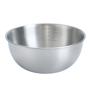 韩式不锈钢水果沙拉碗带刻度小吃碗洗菜盆家用打蛋盆金色拉面碗盆