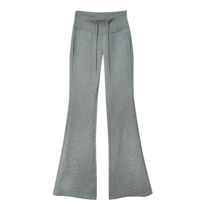 高个子加长版加绒微喇叭卫裤女