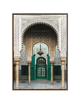 北欧摩洛哥建筑客厅沙发背景墙装饰画防水简约壁挂玄关沙发装饰品