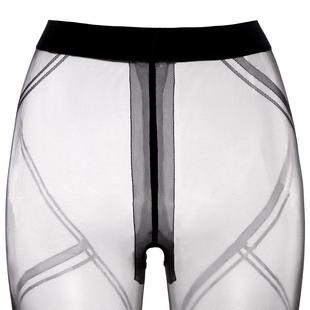 涞觅「黑绷带」薄款丝袜女缠绕设计视觉显瘦提臀美腿丝滑连裤袜