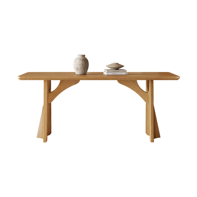 奥古斯特飞鸦原木风实木餐桌