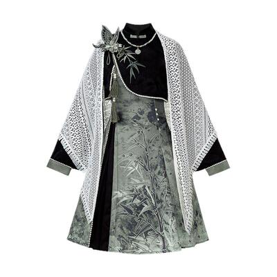 原创设计春秋小个子短款连衣裙