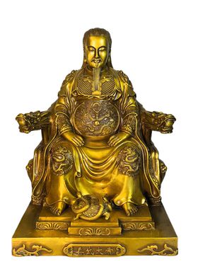 铜真武大帝铜像摆件家居佛堂供奉