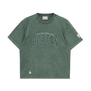 tq区绫致杰克琼斯春夏NBA联名凯尔特人运动百搭纯棉宽松短袖T恤