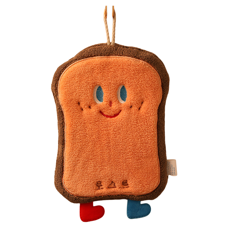 可爱擦手巾挂式吸水加厚卫生间卡通擦手帕毛巾洗手小方巾厨房抹布