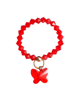 2024年新红水晶蝴蝶戒指ins小众