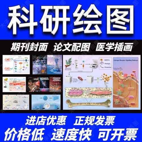 科研绘图/代画作图sci医学插图画图机制图origin图形摘要封面美化