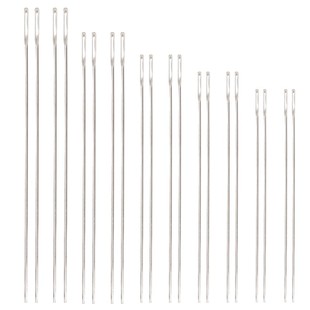 手缝针家用钢针缝衣服针手工绣花针大孔针细针老人缝被长针大眼针