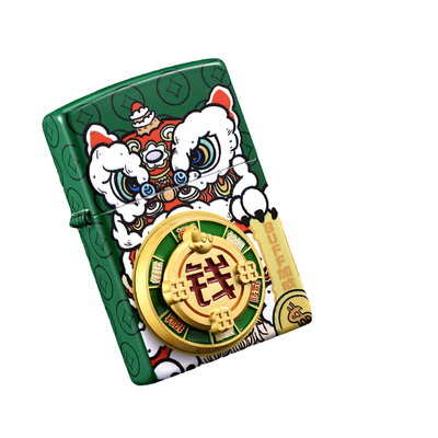 Zippo转钱打火机送男友礼物