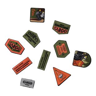 韩国CARGO CONTAINER户外露营士气章魔术贴背包刺绣臂章战术徽章