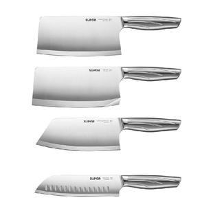 包邮苏泊尔全钢菜刀斩骨刀全不锈钢家用厨房刀具套装砍切两用刀