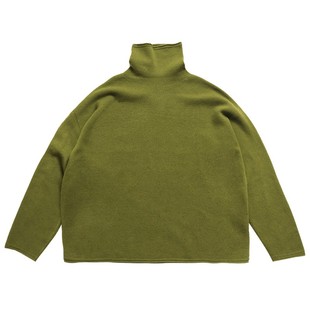 鹿与飞鸟“糖果屋”精纺绵羊毛混山羊绒多色高领打底针织毛衣7108