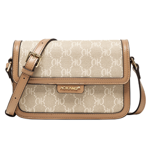 奥康包包2025新款老花小方包高级感女包时尚斜挎包女款单肩通勤包