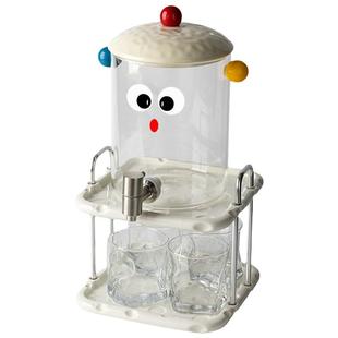 玻璃冷水壶耐高温凉水壶家用大容量果茶桶饮料桶带龙头储水壶套装