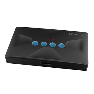 迈拓维矩MT-HK04 高清kvm切换器四进一出4口HDMI电脑4K笔记本录像机共用USB键盘鼠标显示器投影仪共享器配线
