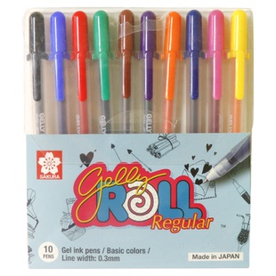 日本樱花高光笔单支波晒笔珠光荧光金色银色白色记号笔勾线笔美术