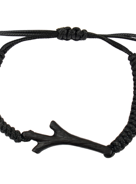 隐山手作檀木树枝手链手工情侣