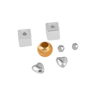 银珠子925纯银散珠串珠手工diy材料碎银几两银饰配件戒指手串隔珠