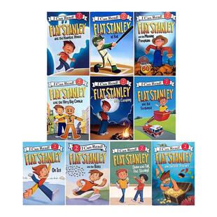 纸片人斯坦利 英文原版 I Can Read Flat Stanley 9册 分级读物2阶段 小学生课外阅读童书绘本图画书