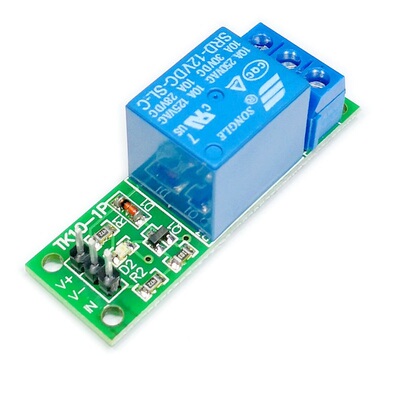 1路继电器模块 高电平有效 扩展板模组 单片机扩展继 10A电流松乐